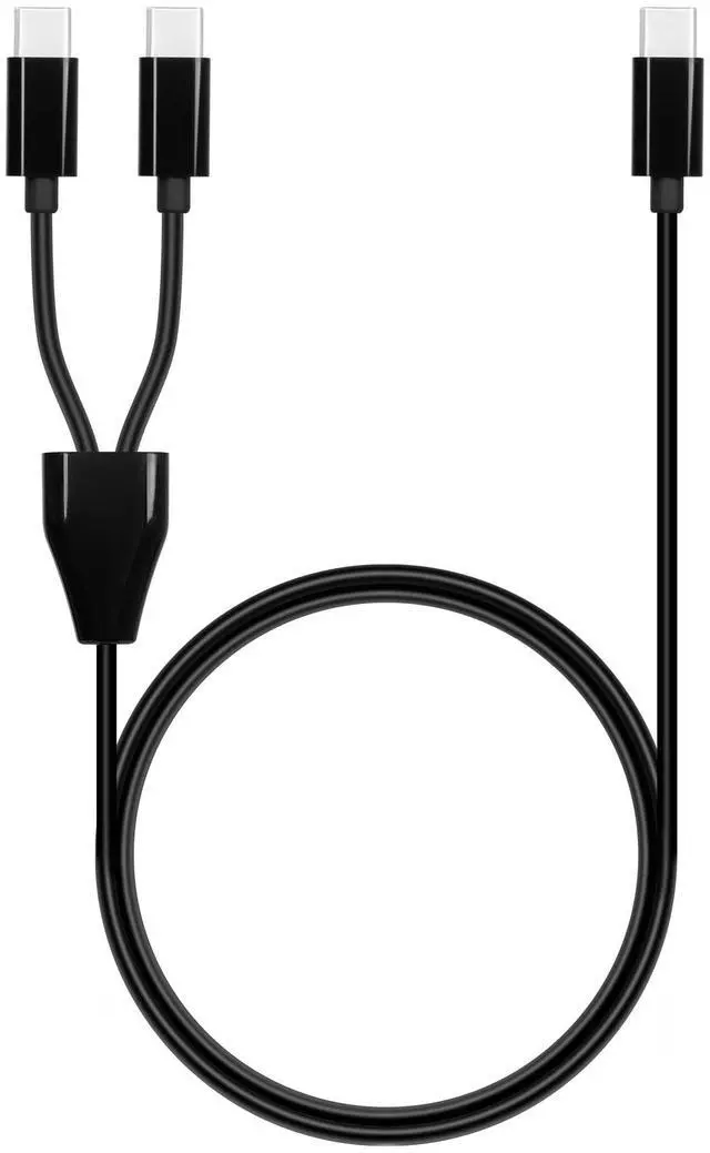 Alt view image 7 of 7 - BUCIER USB C Multi Charging Cable,USB C Male to 2 Type-C Male Charge Cable,2 in 1 Charging Cord Compatible with Mobile/Android and More (Black-1m-2C)