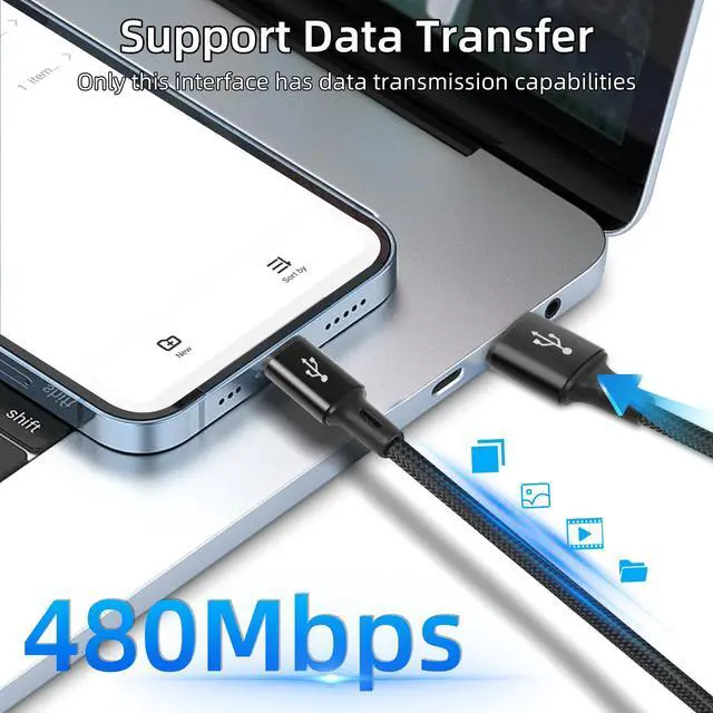 Alt view image 3 of 7 - BUCIER USB C Multi Charging Cable, USB C Splitter Cable, 3 in 1 Type C Fast Charging Cord with 3 Type-C Port for Phones Tablets and More (4FT-1.25M)