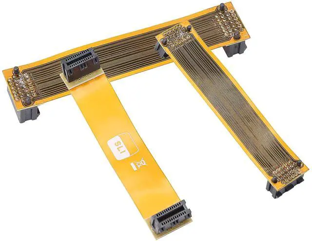 Alt view image 7 of 7 - BUCIER SLI Bridge 2 Way,10cm 26pin Flexible Graphic Card PCI-e Connection Cable for Dual Nvidia GPUs Graphic Card Crossfire Interconnect - N Card