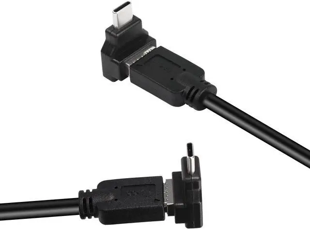 Alt view image 7 of 7 - BUCIER USB 3.1 Type E to Type C Extension Adapter,(5Gbps) Internal Connector,Right Angle USB C Male to Type E Female Adapter CompatibileUSB3.0 -Black