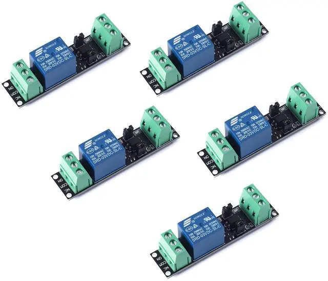 Main image of BUCIER DC 1 Channel Optocoupler 3V/3.3V Relay High Level Driver Module Isolated Drive Control Board 3V/3.3V Relay Module for Arduino (Pack of 5)