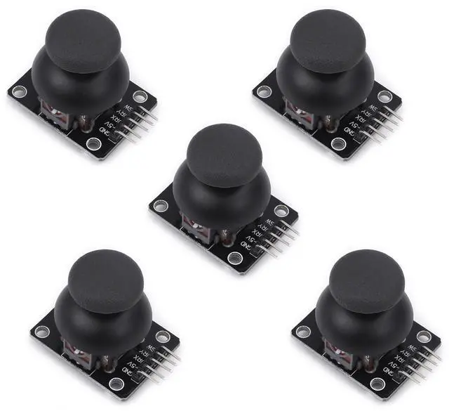 Main image of BUCIER Dual-axis XY Joystick Module PS2 Game Joystick Control Lever Sensor Game Controller Sensor Board Module KY-023 for Arduino Raspberry (5pcs)