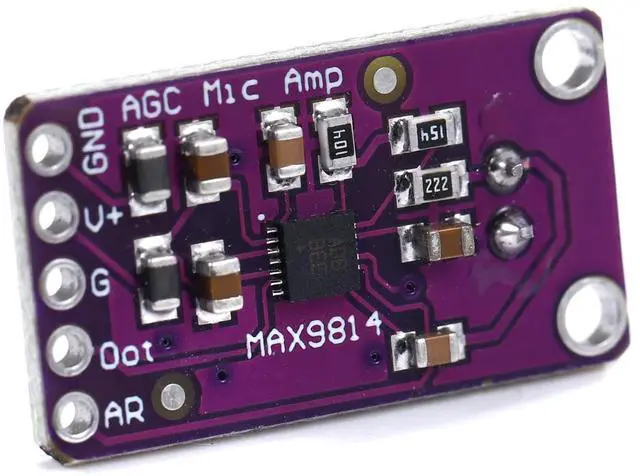 Alt view image 5 of 5 - BUCIER MAX9814 Electret Microphone AGC Amplifier Module Auto Gain Control Release Ratio Low THD for Arduino 3pcs