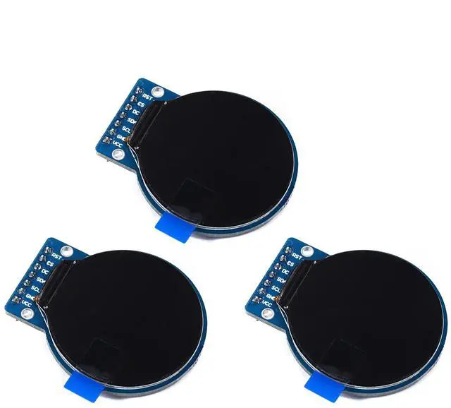 Main image of BUCIER 1.28 Inch TFT LCD Display Module Round RGB 240 * 240 GC9A01 Driver 4 Wire SPI Interface 240x240 PCB for Arduino 3PCS