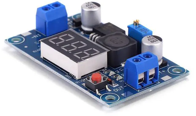 Alt view image 2 of 5 - BUCIER LM2596S LM2596 with LED Display Voltmeter Buck Converter DC-DC 4.0-40V to 1.25-37V 2A Voltage Adjustable Board Step Down Module Power Supply Module (5pcs)