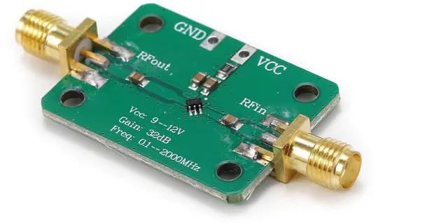 Alt view image 2 of 5 - BUCIER 0.1-2000MHz RF Wideband Amplifier Broadband Module Receiver Gain 30dB Low-Noise LNA