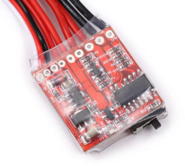 Alt view image 2 of 7 - BUCIER Mini 20A ESC Motor Speed RC ESC 2KHz Forward Reverse Brush Brake RC 2S for Controller Boat RC Car Tank (3PCS)