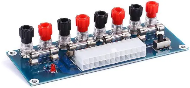 Alt view image 2 of 5 - BUCIER XH-M229 24 Pins Benchtop Power Board Computer ATX Power Supply Breakout Adapter Module Desktop Computer Chassis Power Supply ATX Transfer to Adapte Board 3.3V 5V 12V 1pcs