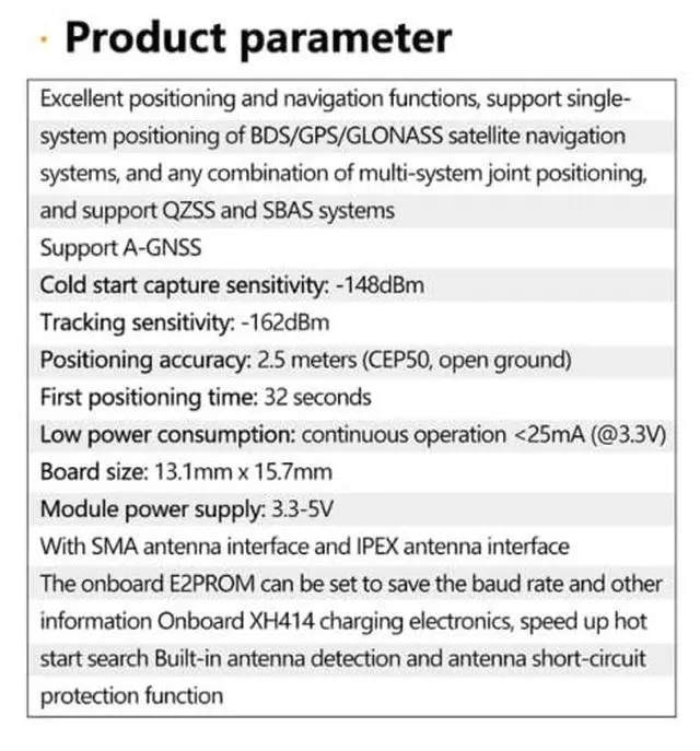 Alt view image 5 of 6 - BUCIER ATGM336H GPS+BDS Dual-Mode Module Flight Control Satellite Positioning Navigator Replacement NEO-M8N NEO-6M for Arduino 2pcs