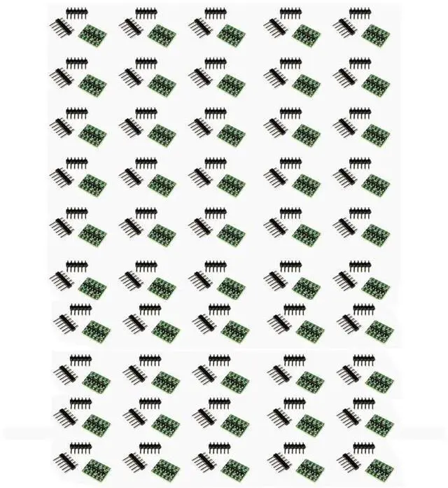Main image of BUCIER 4 Channels Logic Level Converter Bi-Directional Module Shifter I2C IIC 3.3V - 5V for Arduino Green 50PCS