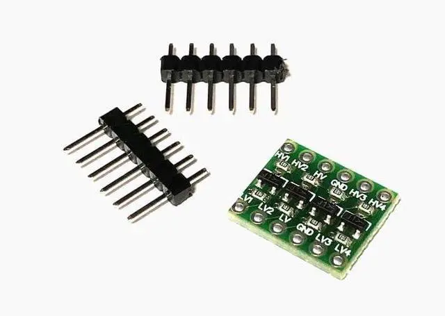 Alt view image 2 of 2 - BUCIER 4 Channels Logic Level Converter Bi-Directional Module Shifter I2C IIC 3.3V - 5V for Arduino Green 50PCS
