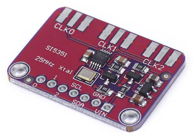 Alt view image 2 of 3 - BUCIER Si5351A Si5351 5351 8KHz -160MHz High Frequency Signal Generator Breakout Board DC3.3-5V Square Wave Frequency Generator Board Module I2C for Arduino (3pcs)