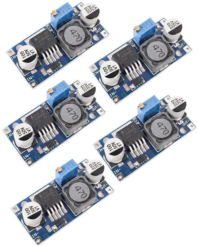 Main image of BUCIER 5 Pack LM2596 DC to DC Buck Converter 3.0-40V to 1.5-35V Adjustable Voltage Regulator Electronic Voltage Stabilizer Power Supply Step Down Module