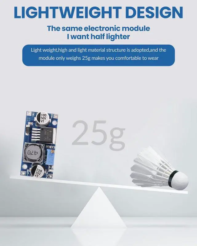 Alt view image 5 of 7 - BUCIER 5 Pack LM2596 DC to DC Buck Converter 3.0-40V to 1.5-35V Adjustable Voltage Regulator Electronic Voltage Stabilizer Power Supply Step Down Module