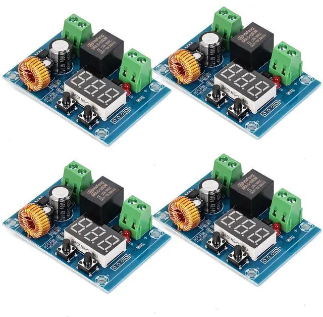 Main image of BUCIER 12V-36V DC Voltage Protection Module Digital Low Voltage Protector Disconnect Switch Cut Off Over Discharge Protection Module Pack of 4