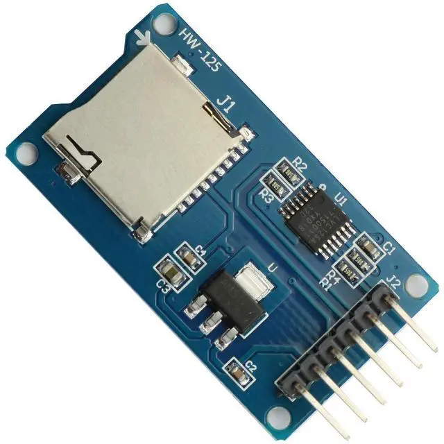 Alt view image 2 of 5 - BUCIER 2PCS Micro SD Storage Board Memory Shield Expansion Module 6 Pin SPI Interface Mini TF Card Adapter Reader