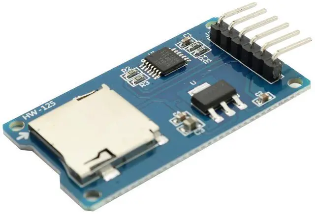 Alt view image 5 of 5 - BUCIER 2PCS Micro SD Storage Board Memory Shield Expansion Module 6 Pin SPI Interface Mini TF Card Adapter Reader