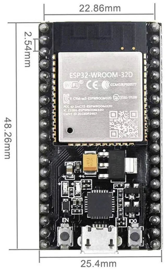 Alt view image 3 of 7 - BUCIER ESP-WROOM-32 ESP32 ESP-32S Development Board 2.4GHz Dual-Mode WiFi + Bluetooth Dual Cores Microcontroller Processor Integrated with Antenna RF AMP Filter AP STA for Arduino IDE
