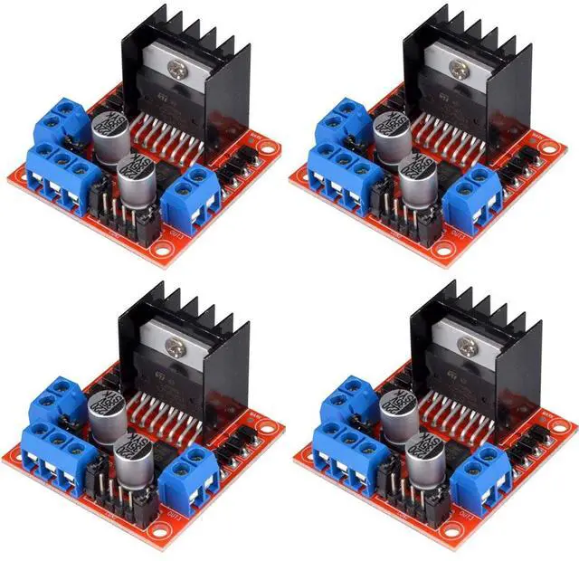 Main image of BUCIER 4pcs L298N Motor Driver Controller Board Module Stepper Motor DC Dual H-Bridge for Arduino Smart Car Power UNO MEGA R3 Mega2560