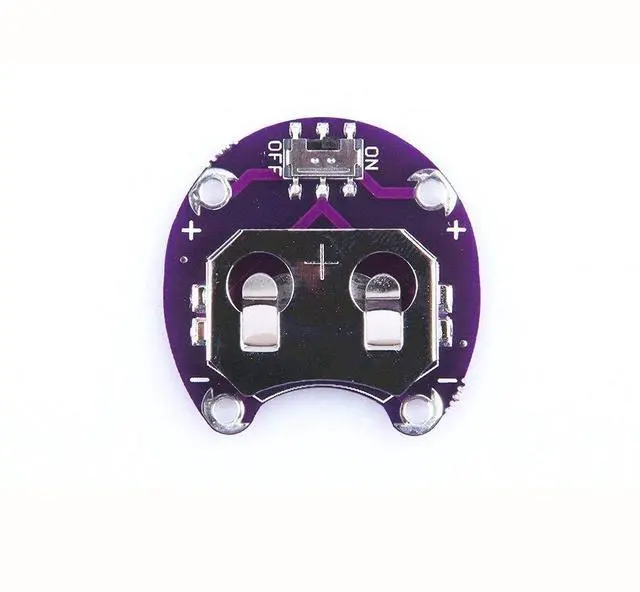 Alt view image 4 of 4 - BUCIER 5PCS Lilypad Coin Cell Battery Holder CR2032 Battery Holder Case Module