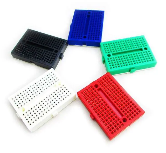 Main image of BUCIER 6pcs SYB-170 Mini Breadboard Colorful Breadboard Small Plates