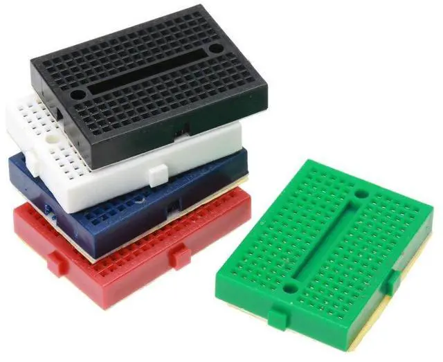 Alt view image 3 of 7 - BUCIER 6pcs SYB-170 Mini Breadboard Colorful Breadboard Small Plates