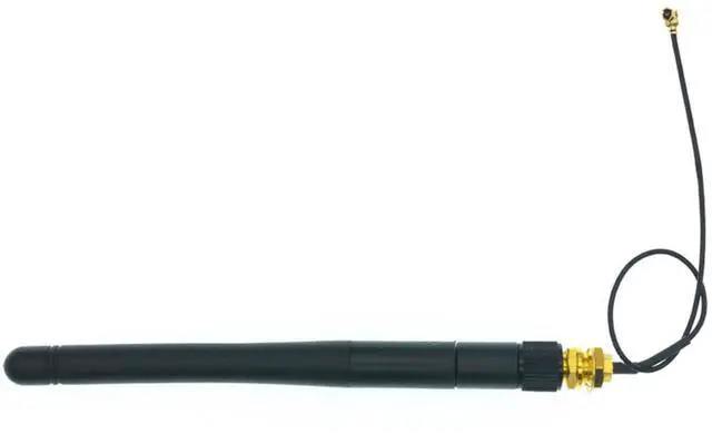 Alt view image 6 of 6 - BUCIER 2pcs 2.4G WiFi Antenna SMA to U.FL-4 2.4GHz 3dBi Antenna U.fl-4 to RP SMA Male for ZigBee Router 90 Degrees Right Angle Folded Lead 15CM