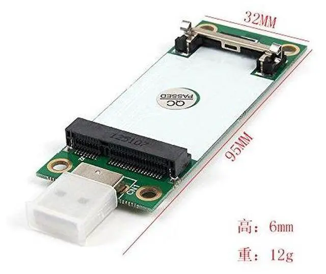 Alt view image 2 of 7 - BUCIER Mini PCIe WWAN Card to USB Adapter with SIM Slot, Mini PCI Express WWAN/LTE/4G Module Tester Converter, Support 30mm 50mm Wireless Wide Area Network Card