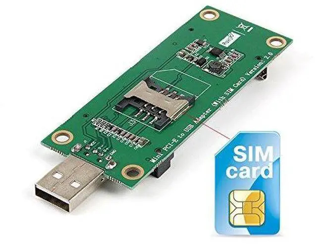 Alt view image 7 of 7 - BUCIER Mini PCIe WWAN Card to USB Adapter with SIM Slot, Mini PCI Express WWAN/LTE/4G Module Tester Converter, Support 30mm 50mm Wireless Wide Area Network Card