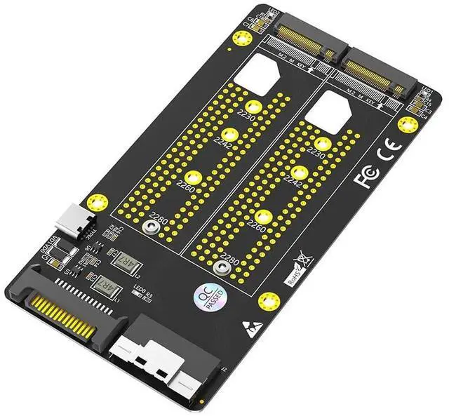 Main image of BUCIER Dual 2X M.2 NVME SSD to Slimline SFF-8654 8X Adapter (PCIe Bifurcation Motherboard is Required)