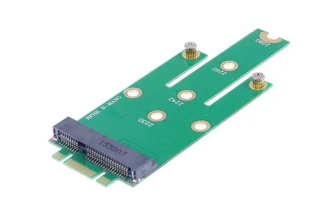 Alt view image 7 of 7 - BUCIER Mini PCIe mSATA SSD to M.2 NGFF SSD Adapter Card