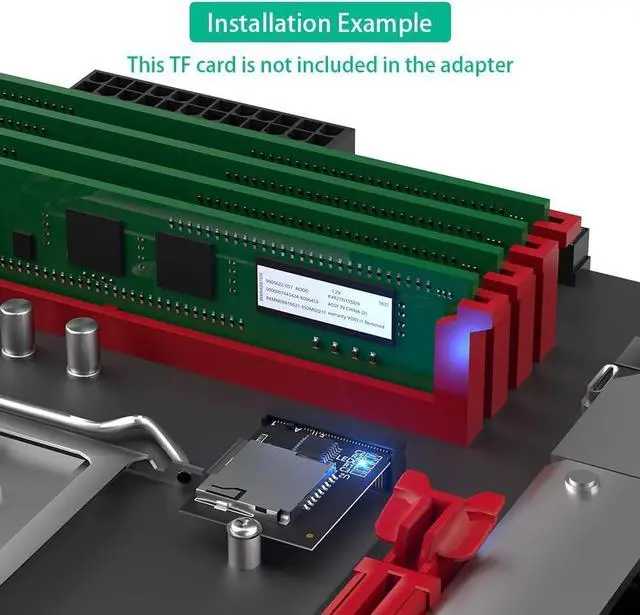 Alt view image 6 of 7 - BUCIER New Version Micro SD Card, TF SDHC SDXC to NGFF Key A-E Adapter