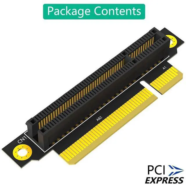 Alt view image 7 of 7 - BUCIER PCI-e 8X 3.0 90 Degree Reverse Male to Female Riser Card for 1U Server (Installation Direction Towards CPU) (Height: 20cm)
