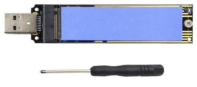 Alt view image 4 of 7 - BUCIER NVME to USB Adapter, M.2 SSD to Type-A Card (No Cable Need), High Performance 10 Gbps USB 3.1 Gen 2 Bridge Chip, Use as Portable SSD, USB to M2 SSD Key M, Support Windows XP/ 7/8 /10, MAC OS