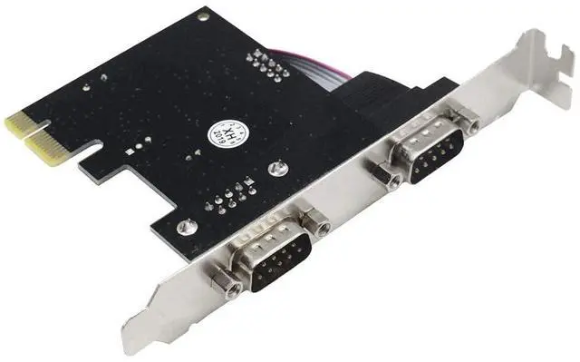 Alt view image 3 of 6 - BUCIER PCIe Serial Expansion Card, 2 Port PCI Express 1.0 x 1 to Industrial DB9 COM RS232 Converter Adapter Controller for Desktop PC (Will Also Work on PCI-E x4, x8, x16 Slot)
