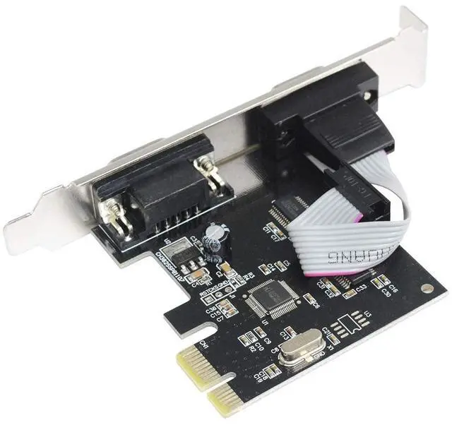 Alt view image 5 of 6 - BUCIER PCIe Serial Expansion Card, 2 Port PCI Express 1.0 x 1 to Industrial DB9 COM RS232 Converter Adapter Controller for Desktop PC (Will Also Work on PCI-E x4, x8, x16 Slot)