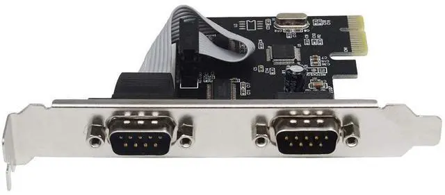 Alt view image 4 of 6 - BUCIER PCIe Serial Expansion Card, 2 Port PCI Express 1.0 x 1 to Industrial DB9 COM RS232 Converter Adapter Controller for Desktop PC (Will Also Work on PCI-E x4, x8, x16 Slot)
