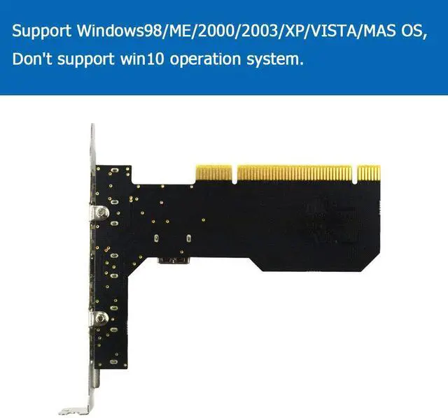 Alt view image 3 of 6 - BUCIER Internal USB 2.0 PCI Card, 5 Port (4 External & 1 Internal) PCI Expansion to USB 2 Adapter Hub Controller, High Speed 480Mbps for Desktop