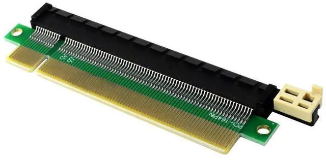 Alt view image 4 of 5 - BUCIER PCI-E 164 pin Slot PCI-Express 16X Riser Card, Male to Female Extension Protector Upward Riser Adapter Card 1U 2U