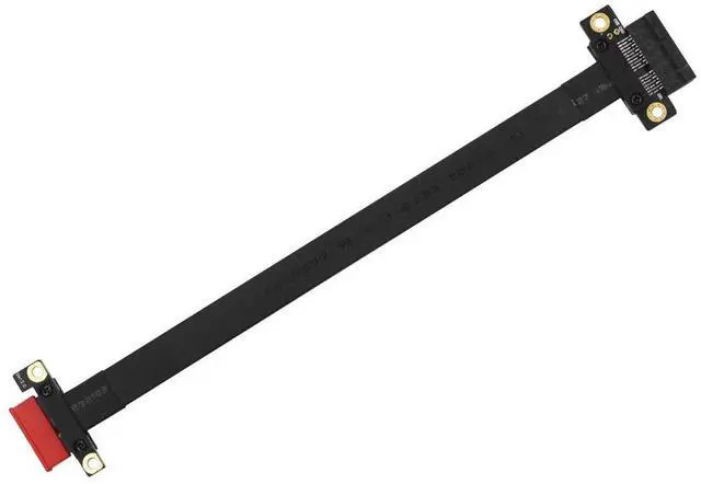 Alt view image 2 of 6 - BUCIER PCI-e PCI Express 36PIN 1X Extender Extension Cable with Gold-Plated Connector (180 Degree 20cm pcie Riser Cable)