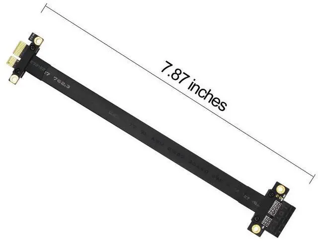Alt view image 6 of 6 - BUCIER PCI-e PCI Express 36PIN 1X Extender Extension Cable with Gold-Plated Connector (180 Degree 20cm pcie Riser Cable)