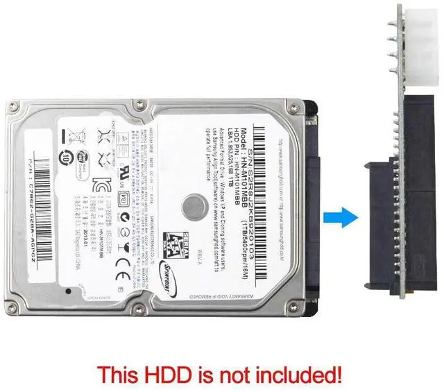 Alt view image 4 of 6 - BUCIER 2.5 inch SATA to 3.5 inch IDE Adapter, 2.5 or 3.5 Inch HDD or SSD SATA Hard Drive to 40 Pin 3.5 Inch PATA Desktop Converter Card