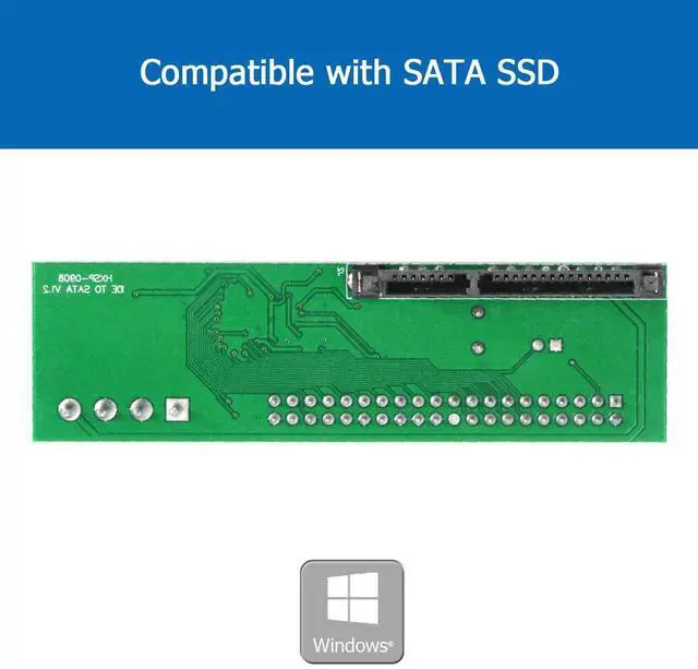 Alt view image 6 of 6 - BUCIER 2.5 inch SATA to 3.5 inch IDE Adapter, 2.5 or 3.5 Inch HDD or SSD SATA Hard Drive to 40 Pin 3.5 Inch PATA Desktop Converter Card