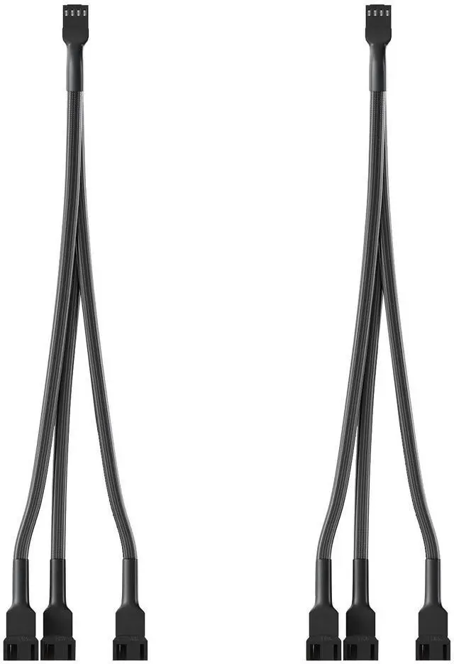 Main image of BUCIER 3 Way PWM Fan Splitter Cable, 2 Pcs 4 Pin PWM Fan Splitter, Fan Header Splitter, PC Fan Splitter 1 to 3 Converter, Case Fan Splitter, for Computer ATX Case 4-Pin/3-Pin Cooling Fan Cable,11 inch