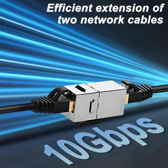 Alt view image 4 of 7 - BUCIER Cat7 Keystone Jack Coupler RJ45 Female to Female Keystone Jack Shielded Connecter Inline for Wall Plate 8P8C Cat7 Modular Ethernet Coupler Connector for Cat7/Cat6/Cat6A/Cat5e/Cat5-4PCS