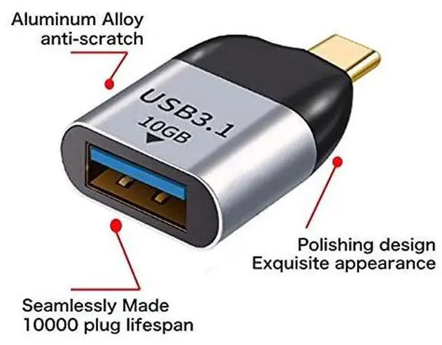 Alt view image 3 of 6 - BUCIER USB-C Type C Female Source to Mini Displayport DP Sink HDTV Adapter 4K 60hz 1080p for Tablet & Phone & Laptop