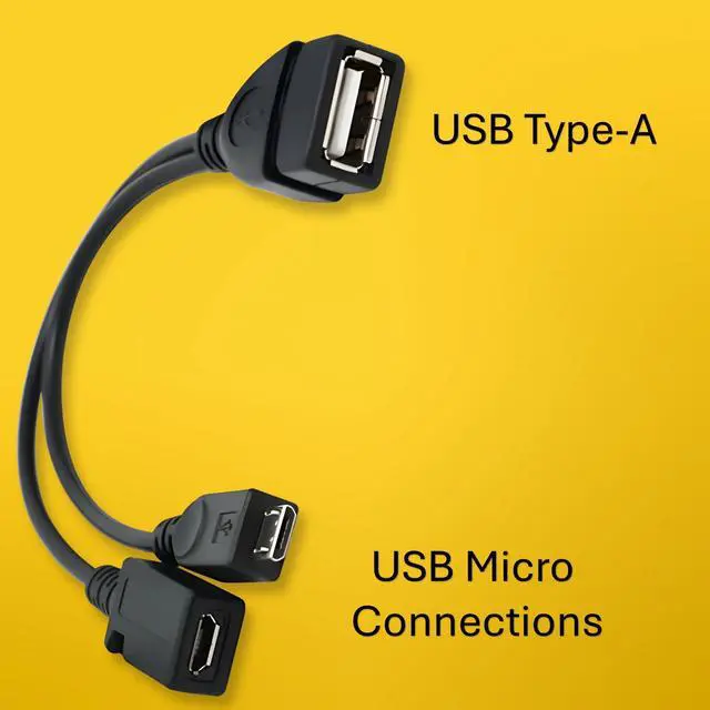 Alt view image 3 of 7 - BUCIER [5 Pack] USB OTG Cable for Firesticks 4K/4K Max/Cube/lite/2nd Gen. Universal Micro Power Enabled Adapter Android Devices - Samsung, LG, HTC, 6-Inch