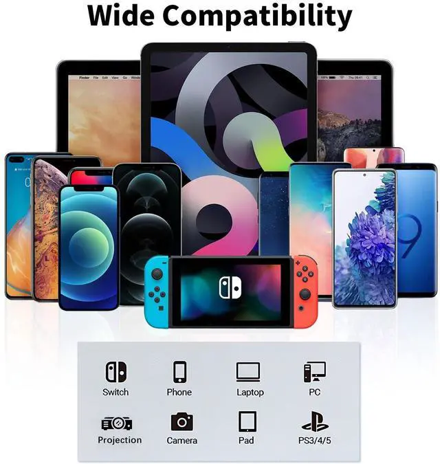 Alt view image 7 of 7 - BUCIER USB C Extension Adapter 240W PD, 80Gbps, 8K@60Hz Video, USB C Male to Female Extender Digital Display for Thunderbolt 5 Cable, iPhone 15/16, Hub, Laptops,Game Controller. Purple, 2 Pack