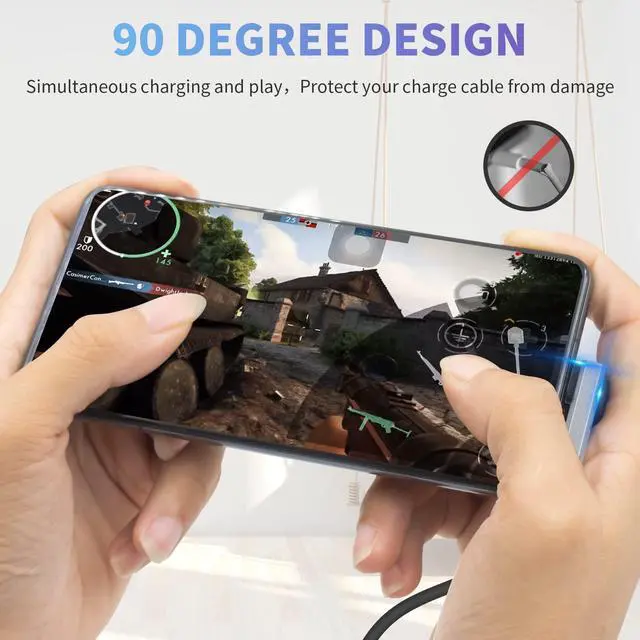 Alt view image 7 of 7 - BUCIER 90 Degree USB C Adapter, Right Angle USB C Male to Female Adapter, 40Gbps Data Transfer, 8K@60Hz Video, Compatible with Thunderbolt4/3, Laptop, Tablet, Phone (1 Pack)