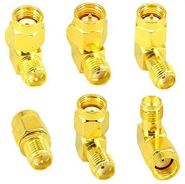 Alt view image 2 of 7 - BUCIER 18pcs SMA Adapter Kit Standard SMA Male to SMA Female WiFi Antenna SMA Connectors Converter for WiFi Antenna/FPV Drone/Extension Cable